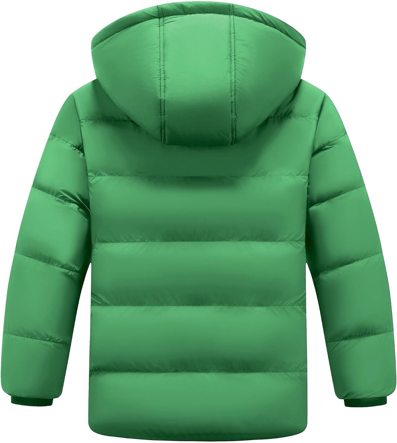 image:imageWULFUL Kids Boys Winter Coat Fleece Lined Waterproof Jacket Thick Hooded Puffer Cotton Parka Down Outdoor CoatsGreen