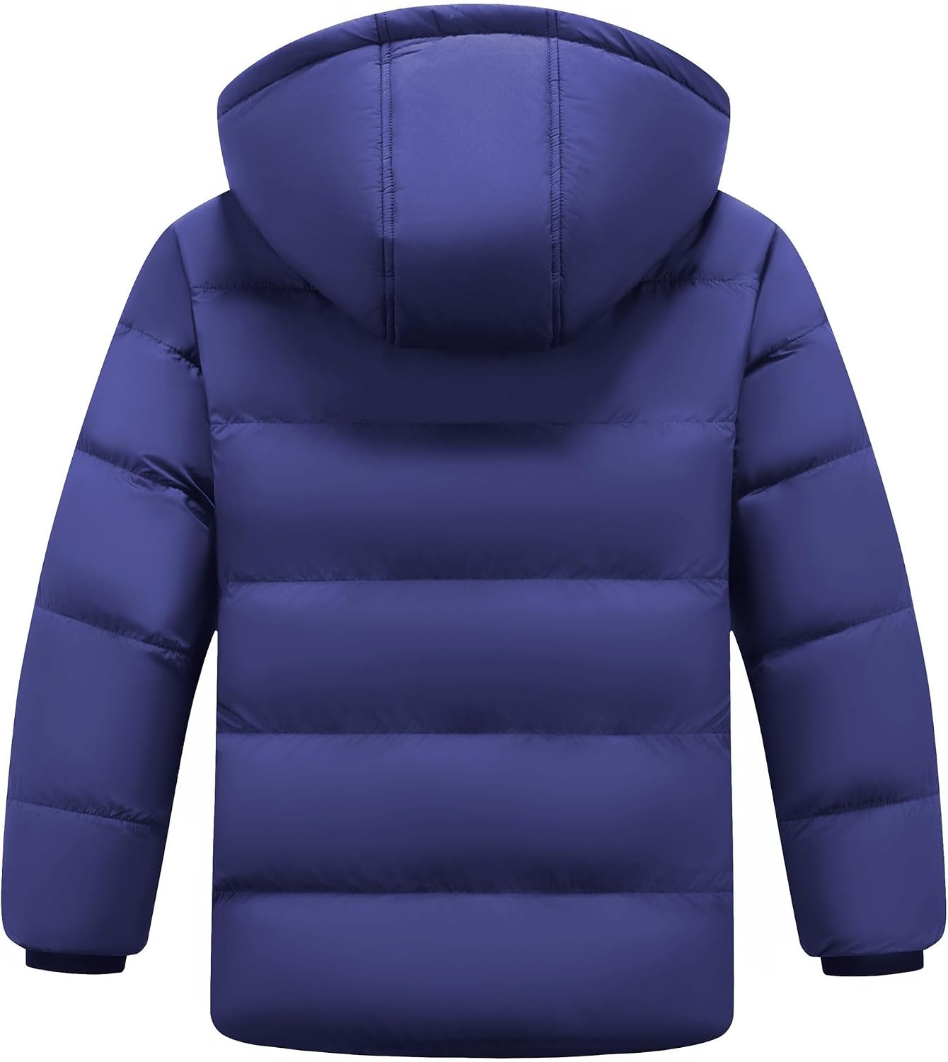 image:imageWULFUL Kids Boys Winter Coat Fleece Lined Waterproof Jacket Thick Hooded Puffer Cotton Parka Down Outdoor CoatsNavy