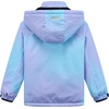 WULFUL Girls Waterproof Ski Jacket Winter Warm Fleece Lined Snow Coat with Removable Hood(Mint Green & Lavender)