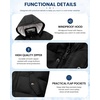 WULFUL Kids Boy’s Winter Coat Fleece Lined Waterproof Jacket Thick Hooded Puffer Cotton Parka Down Outdoor Coats(Black)