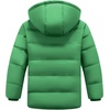 WULFUL Kids Boy’s Winter Coat Fleece Lined Waterproof Jacket Thick Hooded Puffer Cotton Parka Down Outdoor Coats(Green)