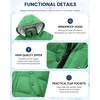 WULFUL Kids Boy’s Winter Coat Fleece Lined Waterproof Jacket Thick Hooded Puffer Cotton Parka Down Outdoor Coats(Green)