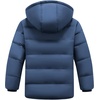 WULFUL Kids Boy’s Winter Coat Fleece Lined Waterproof Jacket Thick Hooded Puffer Cotton Parka Down Outdoor Coats(Light Navy)