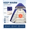 WULFUL Kids Boy’s Winter Coat Fleece Lined Waterproof Jacket Thick Hooded Puffer Cotton Parka Down Outdoor Coats(Navy)