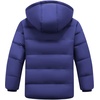 WULFUL Kids Boy’s Winter Coat Fleece Lined Waterproof Jacket Thick Hooded Puffer Cotton Parka Down Outdoor Coats(Navy)