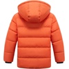 WULFUL Kids Boy’s Winter Coat Fleece Lined Waterproof Jacket Thick Hooded Puffer Cotton Parka Down Outdoor Coats(Orange)
