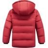 WULFUL Kids Boy’s Winter Coat Fleece Lined Waterproof Jacket Thick Hooded Puffer Cotton Parka Down Outdoor Coats(Red)