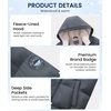 WULFUL Kids Boy’s Winter Coat Hooded Puffer Windbreaker Warm Cotton Jacket Parka Down Outdoor Coats(Dark Grey)
