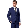 WULFUL Men’s 3 Piece Suit Set Slim Fit One Button Blazer Business Tuxedo Vest Jacket Pants Formal Wedding Prom(Navy)