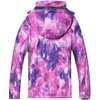 WULFUL Women’s Waterproof Ski Jacket Warm Winter Coats Windproof Winter Jackets for Women Fleece Lined Windbreaker with Hood(Digital Printing-03-n2)