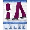 WULFUL Women’s Snow Ski Pants Waterproof Insulated Fleece Lined Winter Softshell Hiking Pants(Purple)
