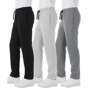 WULFUL 3 Pack Boys Sweatpants Fleece Athletic Workout Pants Boys Joggers with Pockets Size 4-20(Black/Dark Grey/Light Grey)
