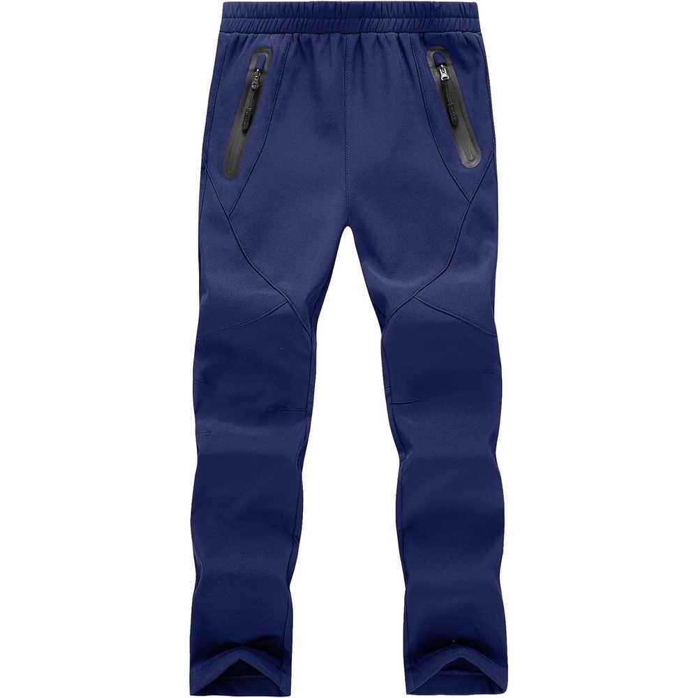 image:imageWULFUL Kids Waterproof Snow Ski Pants Boys Girls Outdoor Winter Fleece Hiking Insulated Snowboard PantsNavy Blue