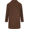 WULFUL Boys Wool Coat Single Breasted Trench Coat Winter Pea Coat(Dark Brown)