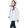 WULFUL Girl’s Waterproof Ski Jacket Warm Fleece Hooded Winter Snow Coat(Off-white)