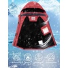 WULFUL Girl’s Waterproof Ski Jacket Warm Fleece Hooded Winter Snow Coat(Red)