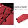WULFUL Girl’s Waterproof Ski Jacket Warm Fleece Hooded Winter Snow Coat(Red)
