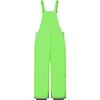 WULFUL Kids Waterproof Ski Bib Boys Girls Winter Snow Pants(Green)