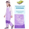 WULFUL Kids Waterproof Ski Bib Boys Girls Winter Snow Pants(Light Purple)