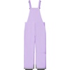 WULFUL Kids Waterproof Ski Bib Boys Girls Winter Snow Pants(Light Purple)