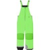 WULFUL Kids Waterproof Ski Bib Boys Girls Winter Snow Pants(Green)