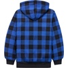 WULFUL Boys Flannel Fleece Jackets Plaid Sherpa Hoodie Zip Up Winter Coat 5-14 Years(Blue 804)