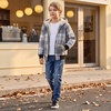 WULFUL Boys Flannel Fleece Jackets Plaid Sherpa Hoodie Zip Up Winter Coat 5-14 Years(Grey 631)