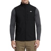 WULFUL Men’s Lightweight Golf Vest Windproof Outerwear Sleeveless Jacket(Black)