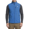 WULFUL Men’s Lightweight Golf Vest Windproof Outerwear Sleeveless Jacket(Blue)