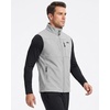 WULFUL Men’s Lightweight Golf Vest Windproof Outerwear Sleeveless Jacket(Light Grey)