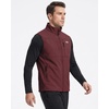 WULFUL Men’s Lightweight Golf Vest Windproof Outerwear Sleeveless Jacket(Wine Red)