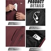 WULFUL Men’s Lightweight Golf Vest Windproof Outerwear Sleeveless Jacket(Wine Red)