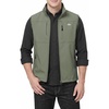 WULFUL Men’s Lightweight Golf Vest Windproof Outerwear Sleeveless Jacket(Army Green)