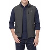 WULFUL Men’s Lightweight Golf Vest Windproof Outerwear Sleeveless Jacket(Dark Grey)