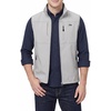 WULFUL Men’s Lightweight Golf Vest Windproof Outerwear Sleeveless Jacket(Light Grey)