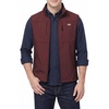 WULFUL Men’s Lightweight Golf Vest Windproof Outerwear Sleeveless Jacket(Wine Red)