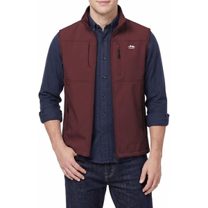 WULFUL Men’s Lightweight Golf Vest Windproof Outerwear Sleeveless Jacket(Wine Red)