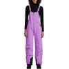 WULFUL Womens Insulated Snow Bibs Waterproof Winter Ski Pants Snowboarding Overalls(Dark Purple)