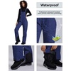 WULFUL Womens Insulated Snow Bibs Waterproof Winter Ski Pants Snowboarding Overalls(Navy)