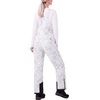 WULFUL Womens Insulated Snow Bibs Waterproof Winter Ski Pants Snowboarding Overalls(Pattern 3)