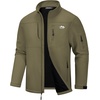 WULFUL Men’s Lightweight Softshell Jacket Fleece Lined Windbreaker Outdoor(Army Green)
