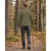 WULFUL Men’s Lightweight Softshell Jacket Fleece Lined Windbreaker Outdoor(Army Green)