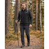WULFUL Men’s Lightweight Softshell Jacket Fleece Lined Windbreaker Outdoor(Black)