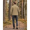 WULFUL Men’s Lightweight Softshell Jacket Fleece Lined Windbreaker Outdoor(Khaki)