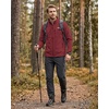 WULFUL Men’s Lightweight Softshell Jacket Fleece Lined Windbreaker Outdoor(Wine Red)