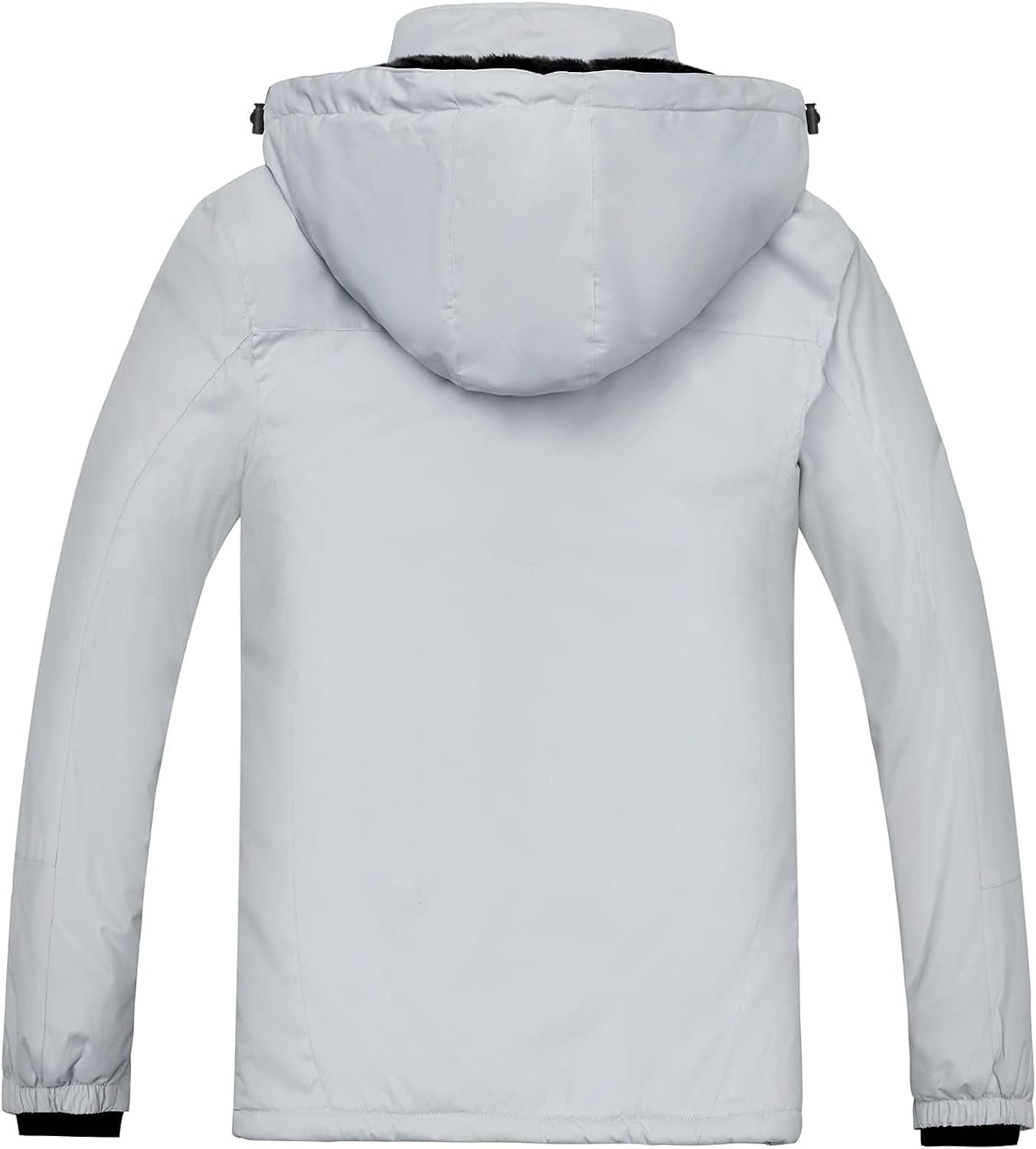 image:imageWULFUL Mens Waterproof Ski Jacket Warm Winter Coats Windproof Winter Jackets for Men Fleece Lined Windbreaker with HoodLight Greynew