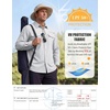 WULFUL Men’s Sun Protection Fishing Shirts UPF 50+ Lightweight Quick Dry(Silver Gray)