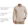 WULFUL Men’s Sun Protection Fishing Shirts UPF 50+ Lightweight Quick Dry(Solid Khahi)
