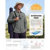 WULFUL Men’s Sun Protection Fishing Shirts UPF 50+ Lightweight Quick Dry(Solid Shadow Grey)