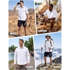 WULFUL Men’s Sun Protection Fishing Shirts UPF 50+ Lightweight Quick Dry(Solid White)
